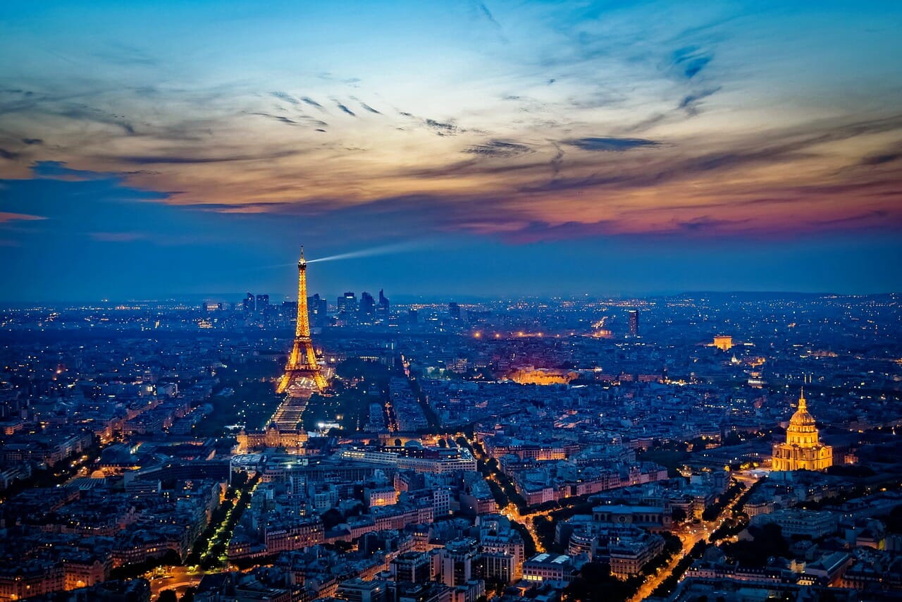 the eiffel tower in france, one of the best cities to visit in europe